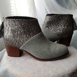 Toms Felt Boucle Leila Bootie